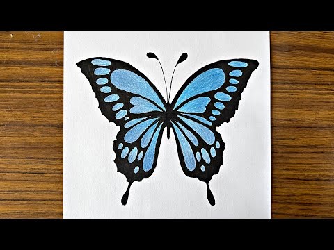 How to draw butterfly step by step || Easy drawing pictures || Pencil drawing easy || Drawing ideas
