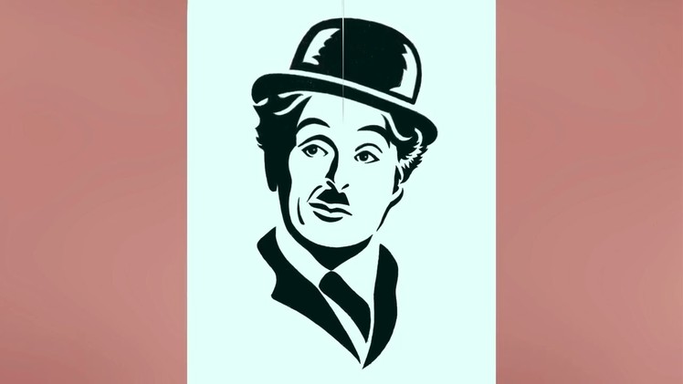 How to draw charlie chaplin drawing, charlie chaplin drawing easy