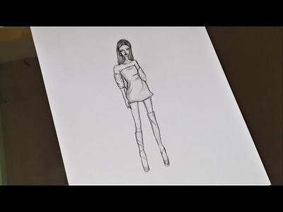 How to draw easy Girl Drawing for beginners || Easy Step by step
