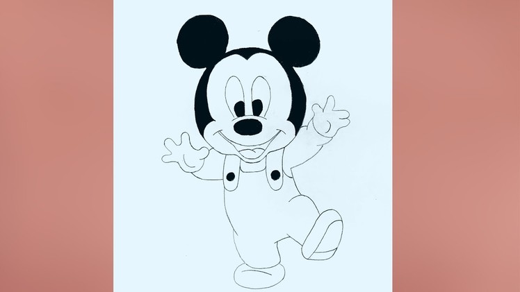 How to draw Micky mouse drawing easy | Micky mouse drawing for kids | easy micky mouse drawings