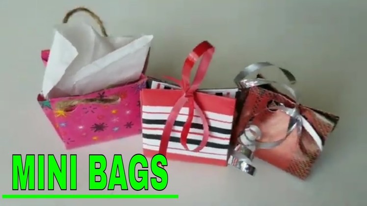 HOW TO FOLD A GIFT BAG FROM WRAPPING PAPER | Diy Mini Paper Gift Bag