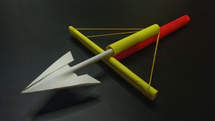 How to Make a Crossbow out of Paper - Easy Paper Crossbow step-by-step - Paper Craft tutorial.