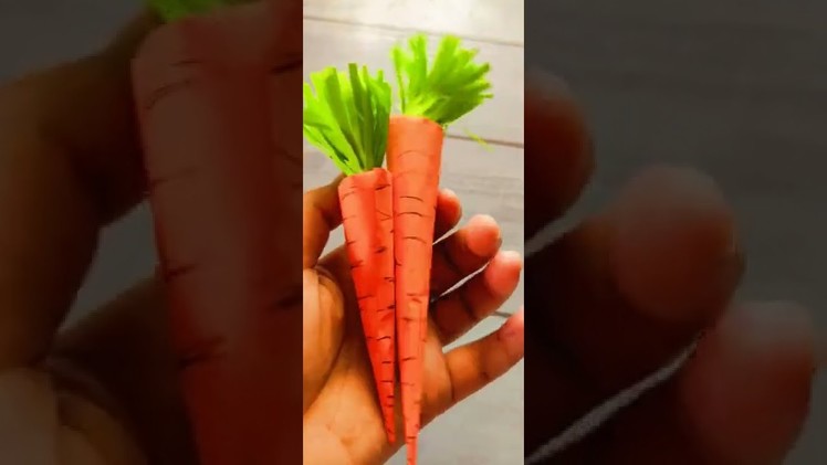 #How To Make Easy Paper CARROT.Nursery Craft Ideas. Paper Craft #short