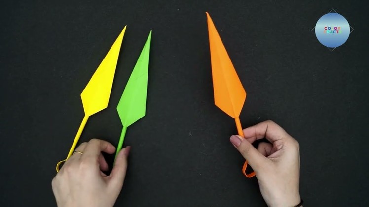 How To Make Ninja Kunai || Origami Ninja Knife || Paper Knife For Kids || Easy Origami