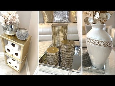 METALLIC GOLD ACCENTS || Decorating Ideas Using THRIFT STORE Items