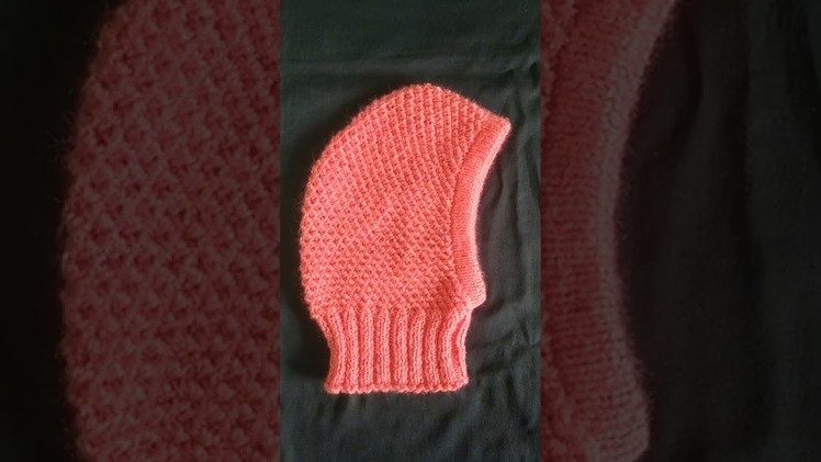 New knitting baby cap. topi design