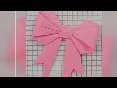 Paper bow craft | DIY Paper Bow ???? || How to make Bow With Paper || Paper Craft || DIY Bow.  #Shorts