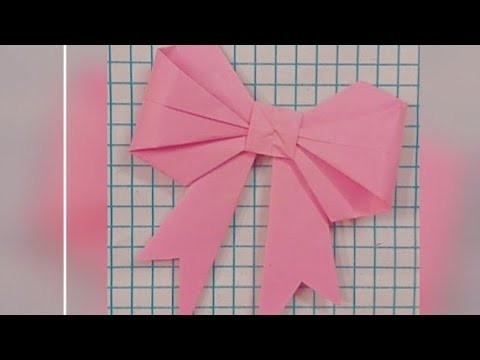 Paper bow craft | DIY Paper Bow ???? || How to make Bow With Paper || Paper Craft || DIY Bow.  #Shorts
