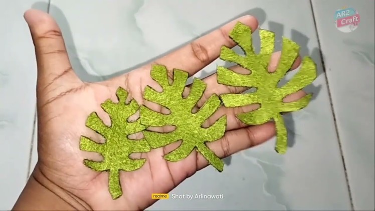 Realistic Felt Leaves - Filler Bouquet | Tutorial Daun Flanel Untuk Isian Buket