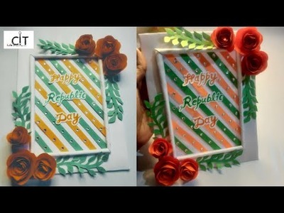 Republic Day Card Making | How To Make Republic Day Card | DIY Republic Day Greeting Card #shorts