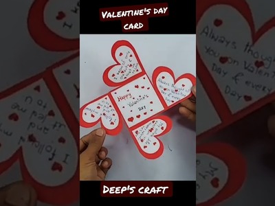 Valentine's day gift card making #shorts #youtubeshorts #giftcard #craft