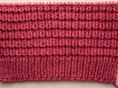 Very Easy.Simple Knitting Stitch Pattern
