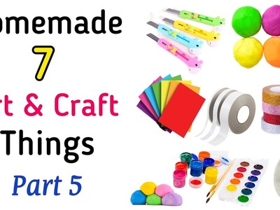 7 homemade craft things.DIY homemade craft kit.homemade craft material kit.how to make craft things