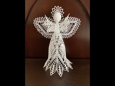 Angel navideño espectacular, tejido a crochet