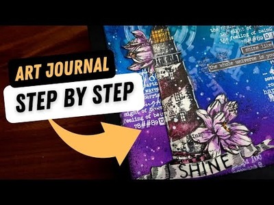 Art journal with me | lighthouse