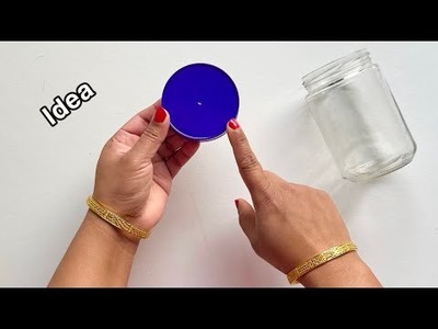 Best Out Of Waste.Amazing Diy craft idea with Plastic jar lid. Useful Recycling idea you Must Try