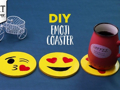 DIY Emoji Coaster | Valentines Day Gift Ideas | Home Decorations | Handmade Coasters | Emoji Crafts