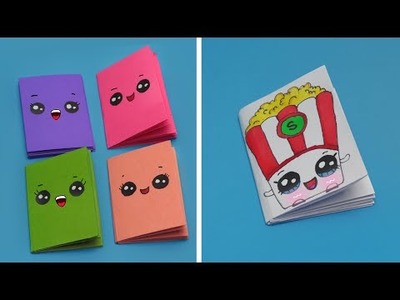 DIY Mini notebooks from papers easy || How to make miniature diaries from matchbox and papers