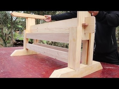 Extremely Smart Woodworking Talent That You Want To Learn. Build A Smart Outdoor Table ( Part 1 )