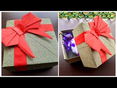 Gift Box Craft ll How to make paper gift Box ll Amazing Gift Box tutorial ll Easy paper craft idea