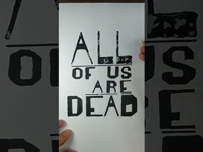 How to DRAW LOGO 'ALL OF US ARE DEAD'  Dibujo 'Estamos muertos' #Shorts