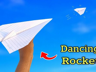 How to flying dancing rocket, make paper dancing rocket plane, flying rocket, paper rocket plane