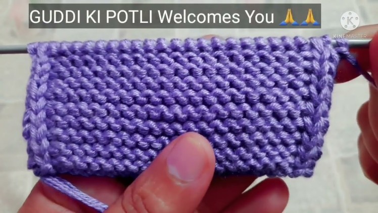 How to knit clean edge of border | buttonpatti, buttonhole Patti | knitting advice for beginners