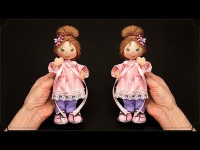 How to make an interesting doll out of fabric - a creative idea!