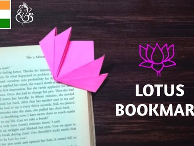 How To Make Lotus Bookmark | Diy origami papercraft | Tutorial
