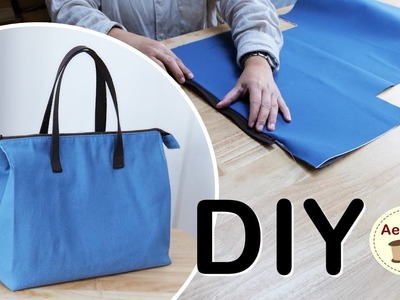 How to make Zipper Tote bag | Canvas Bag