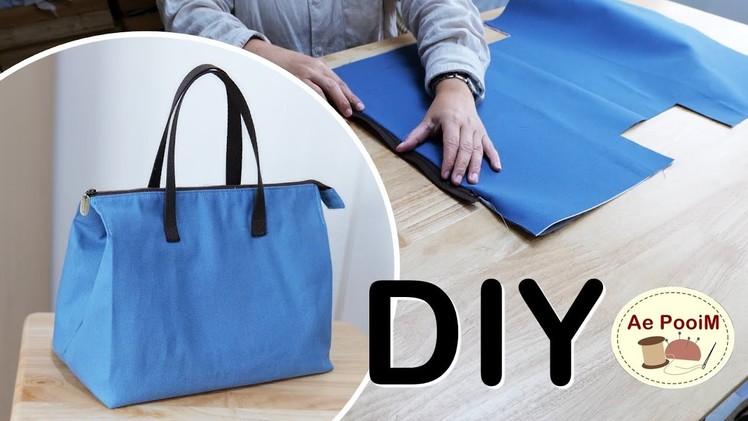 How to make Zipper Tote bag | Canvas Bag