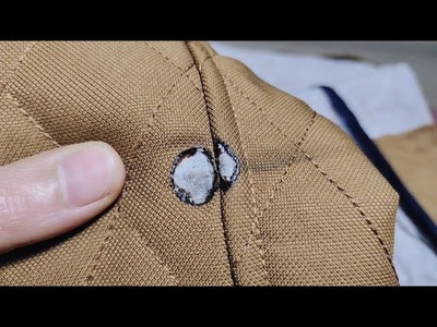 How to sew a hole on the jacket invisibly, keep your jacket