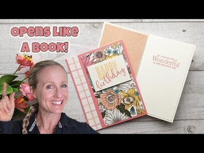 I'm addicted! Have you tried a book binding card? | Card Making Tutorial