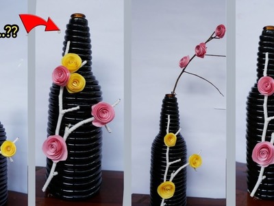 Ide Kreatif |Botol Kaca| Best out of waste craft ideas|Bottle Craft|Cable And Wire Craft|Home decor