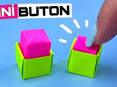 Kağıttan Mini Buton Yapımı [ Origami Kıpır Kıpır Oyuncak ] Origami Fidget Toy