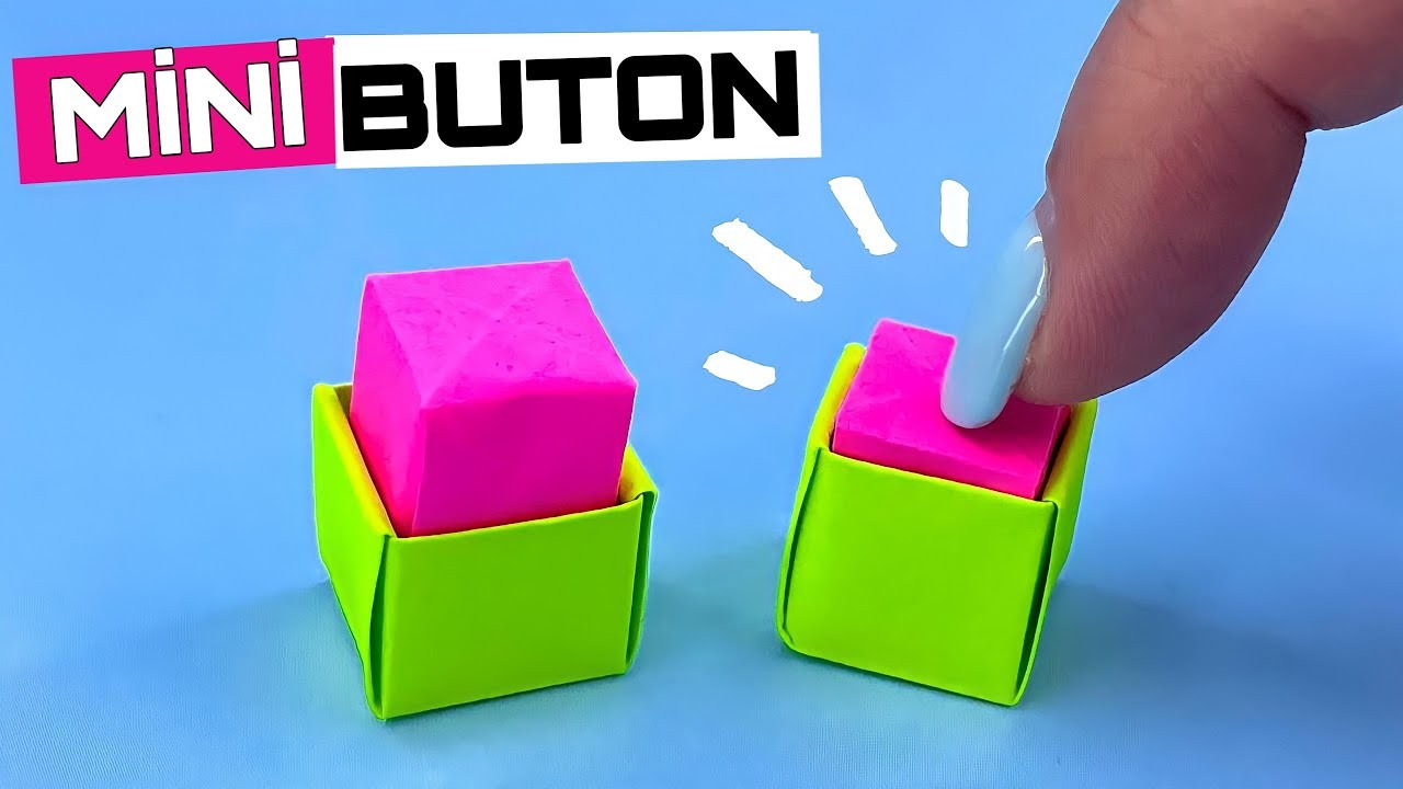 Ka ttan Mini Buton Yap m Origami K p r K p r Oyuncak Origami 