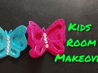 Kids room makeover| foam sheet wall decor craft
