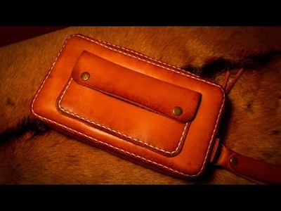 Leather handbag making. FREE PATTERN