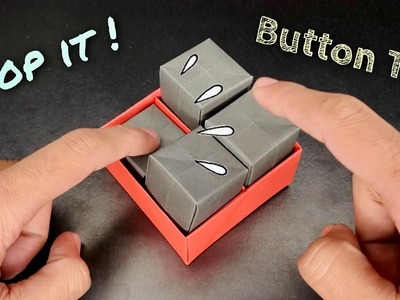 Origami POP IT BUTTON Fidget toy - NO GLUE [origami fidget toy, origami pop it]