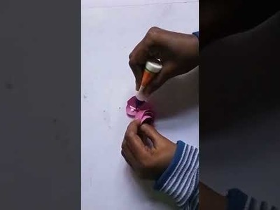 Paper Roses flower craft.DIY Roses paper flower making. paper art