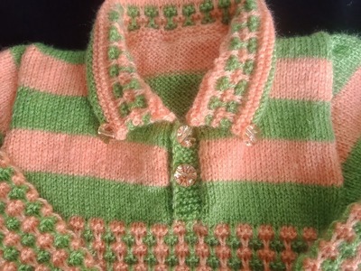 Sweater coller design for boy. knitting design. sweater design
