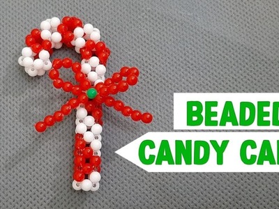 Tutorial Manik Manik Permen Tongkat.Sugar Candy. How To Make Beads Candy Cane