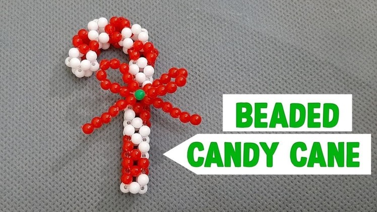 Tutorial Manik Manik Permen Tongkat.Sugar Candy. How To Make Beads Candy Cane