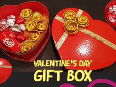 Valentine's Day Gift Ideas | DIY Valentine Gift Box | Valentine Day Crafts | Heart Shaped Gift Box
