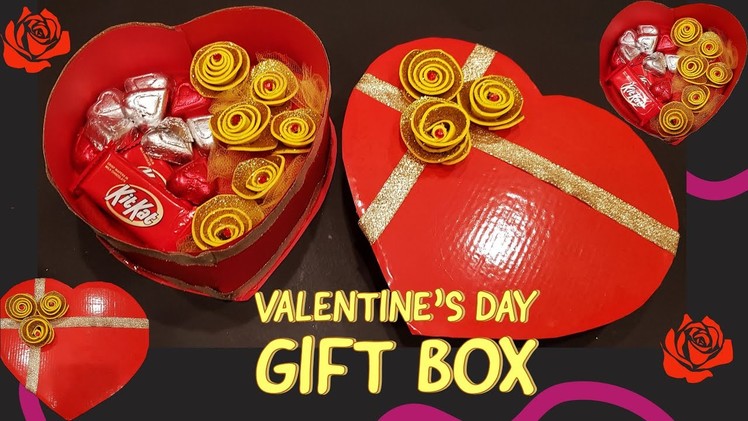 Valentine's Day Gift Ideas | DIY Valentine Gift Box | Valentine Day Crafts | Heart Shaped Gift Box
