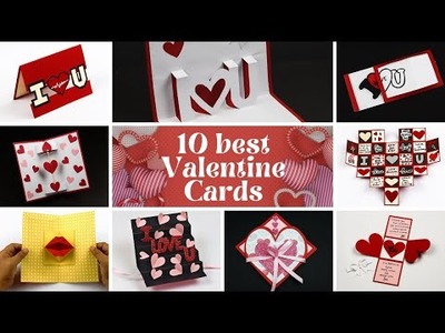 10 Best Valentine's Day Card Ideas |  Handmade Card Ideas |  Valentine's Day Cards