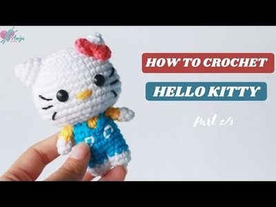 #289 | How to crochet amigurumi | AMIGURUMI HELLO KITTY (P2.3) | Free pattern | AmiguWorld