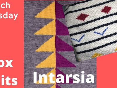 Basics of Intarsia (color block) Knitting. Technique Tuesday