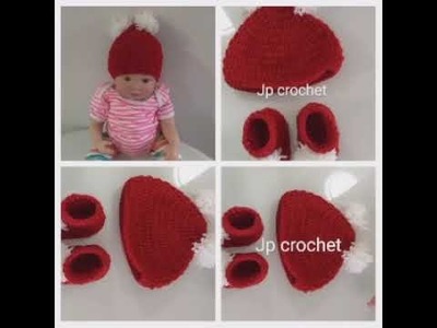 Crochet sweater, cap,boots.booties. 0 to 6 months. Jp crochet