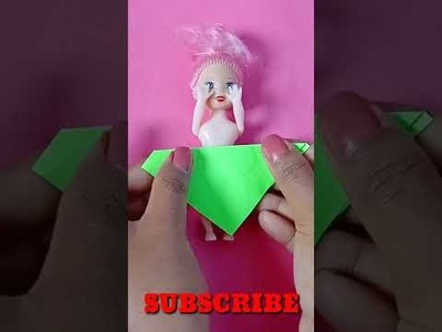 Diy paper dress for Doll | No Sew No Glue | HACKS AND CRAFTS | # Doll ????# Barbie ????# shorts